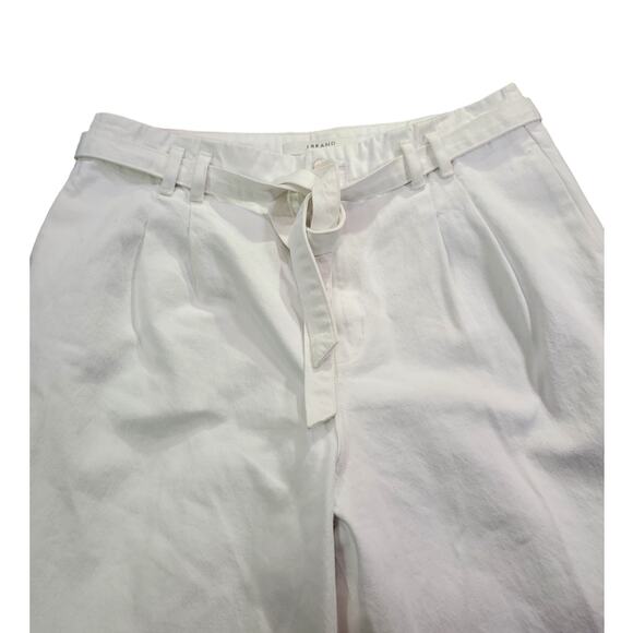 J Brand | White Louisa High Rise Tie Waist Pant | Size 32 - Picture 5 of 9